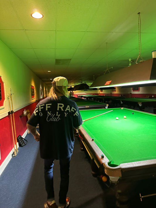 Blue Oversized organic Riff Raff Only club T-shirt with bold white print