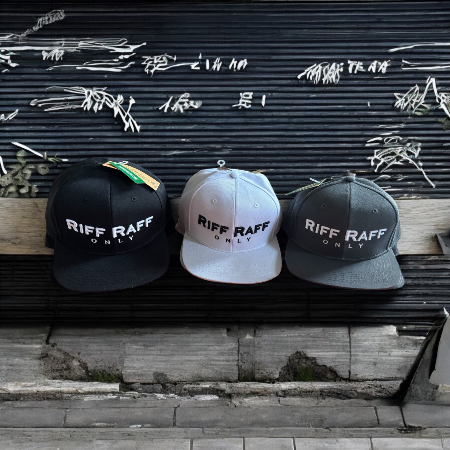 Grey Riff Raff Only snapback cap