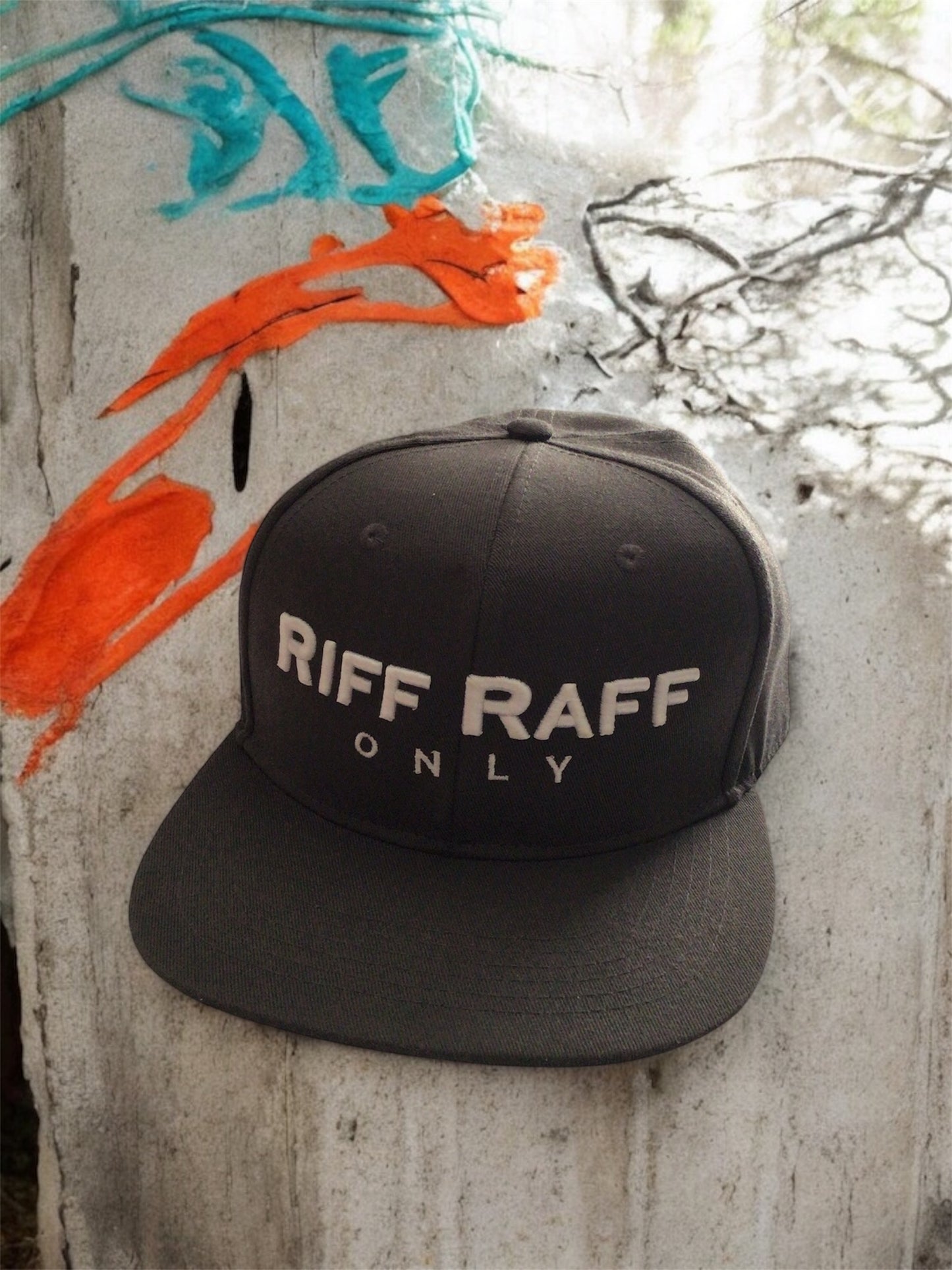 Grey Riff Raff Only snapback cap