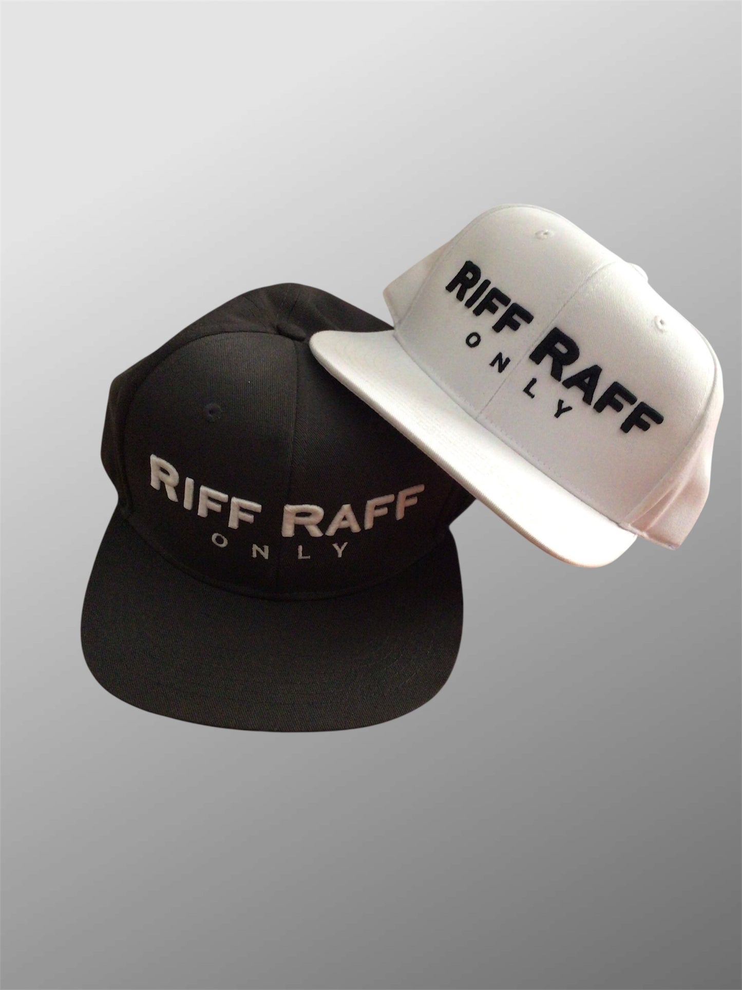 White Riff Raff Only snapback cap