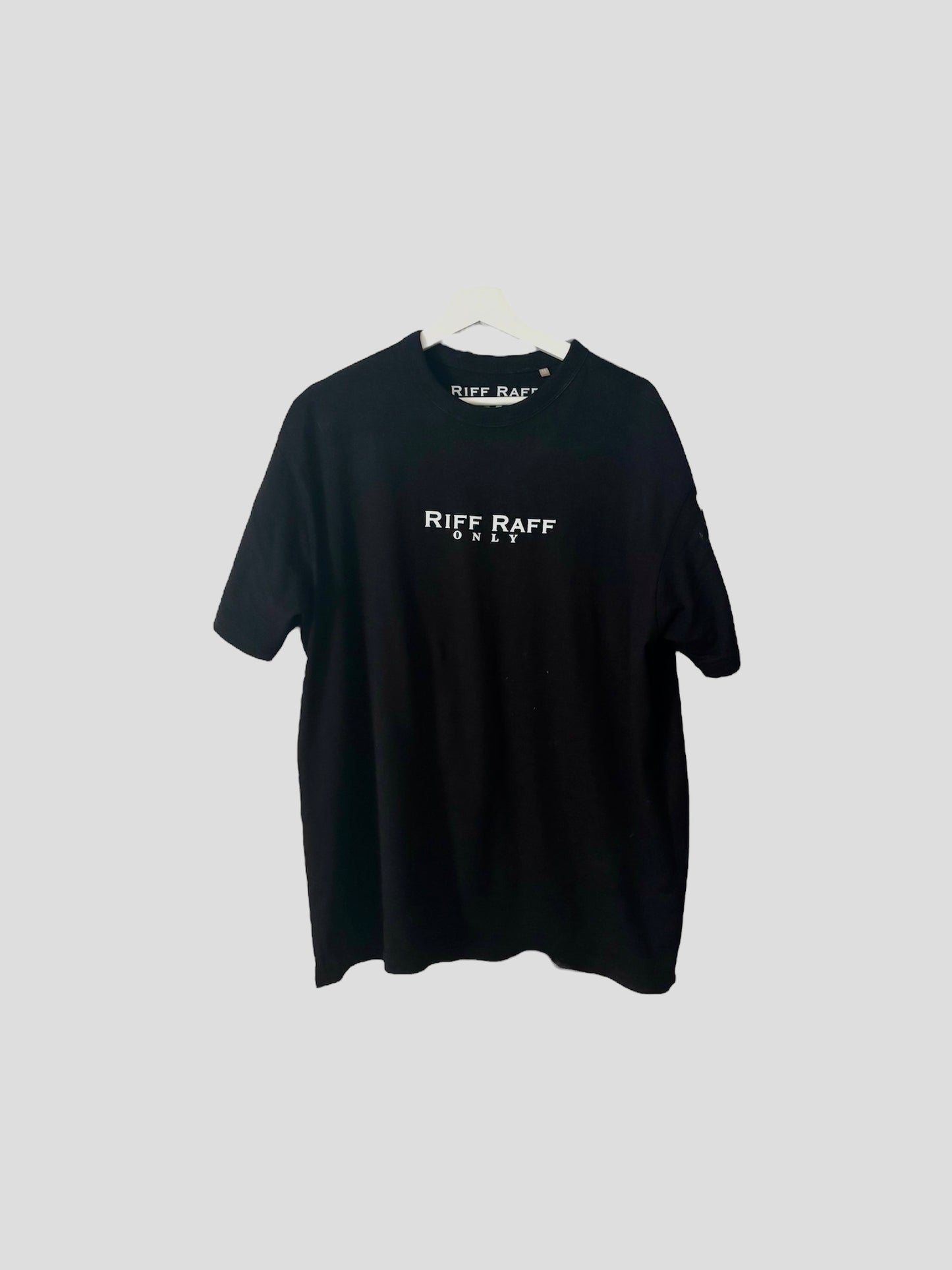 Black oversized simply Riff Raff Only T-shirt